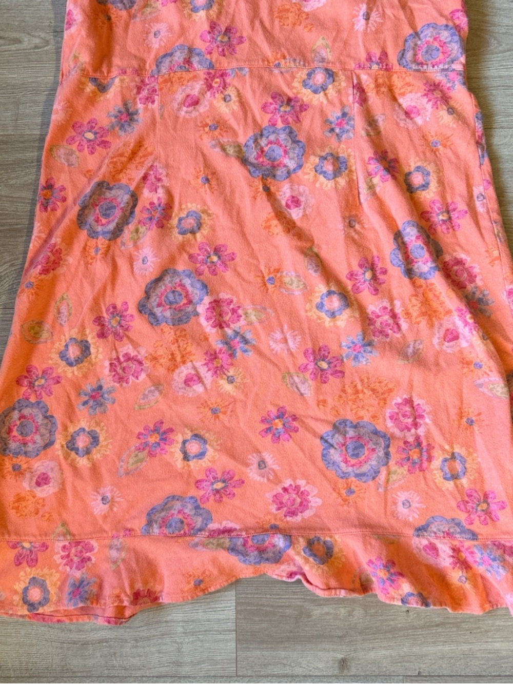 Fresh Produce 100% Cotton Coral Floral Scoop Neck Summer Dress - Picture 7 of 8